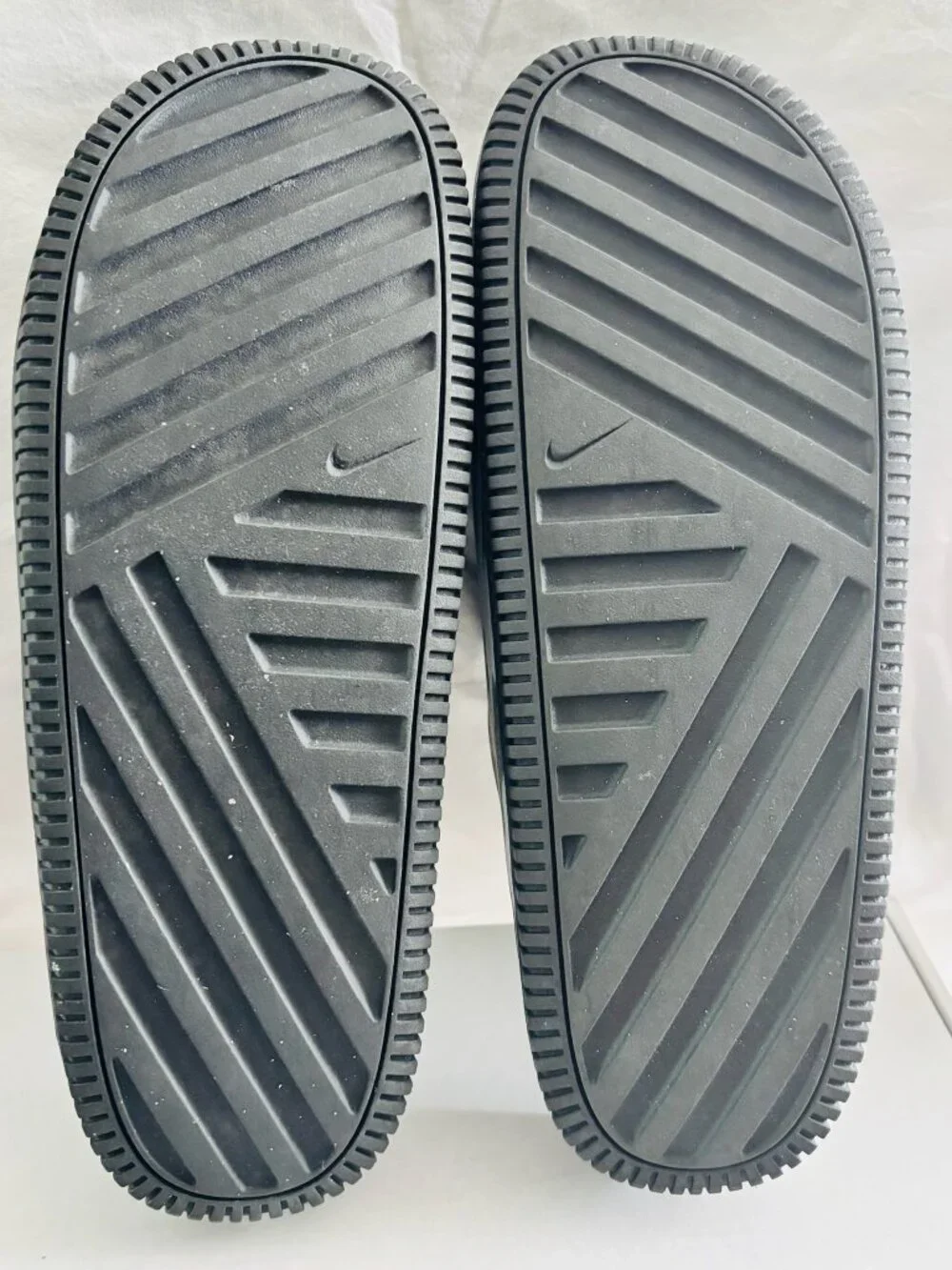 Nike Black White Marble Slide Sandals Comfort Pool Beach Men's 12